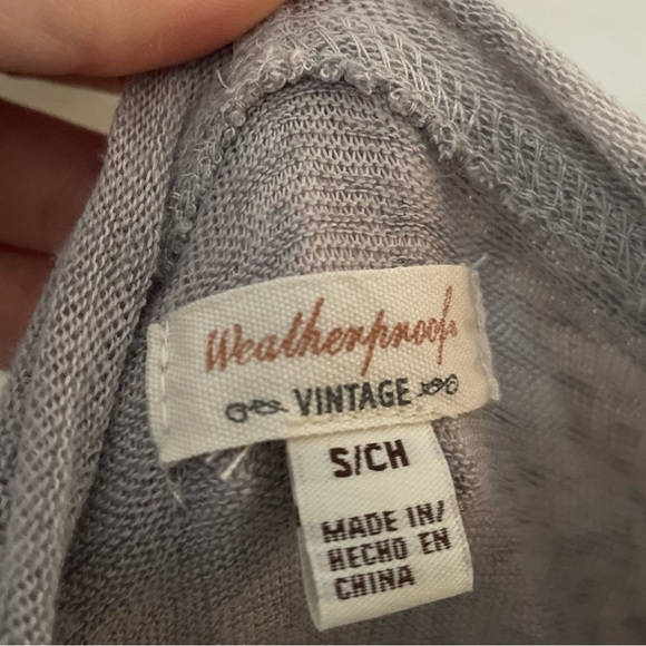 Semi-sheer grey pullover hoodie sz s - Picture 2 of 7